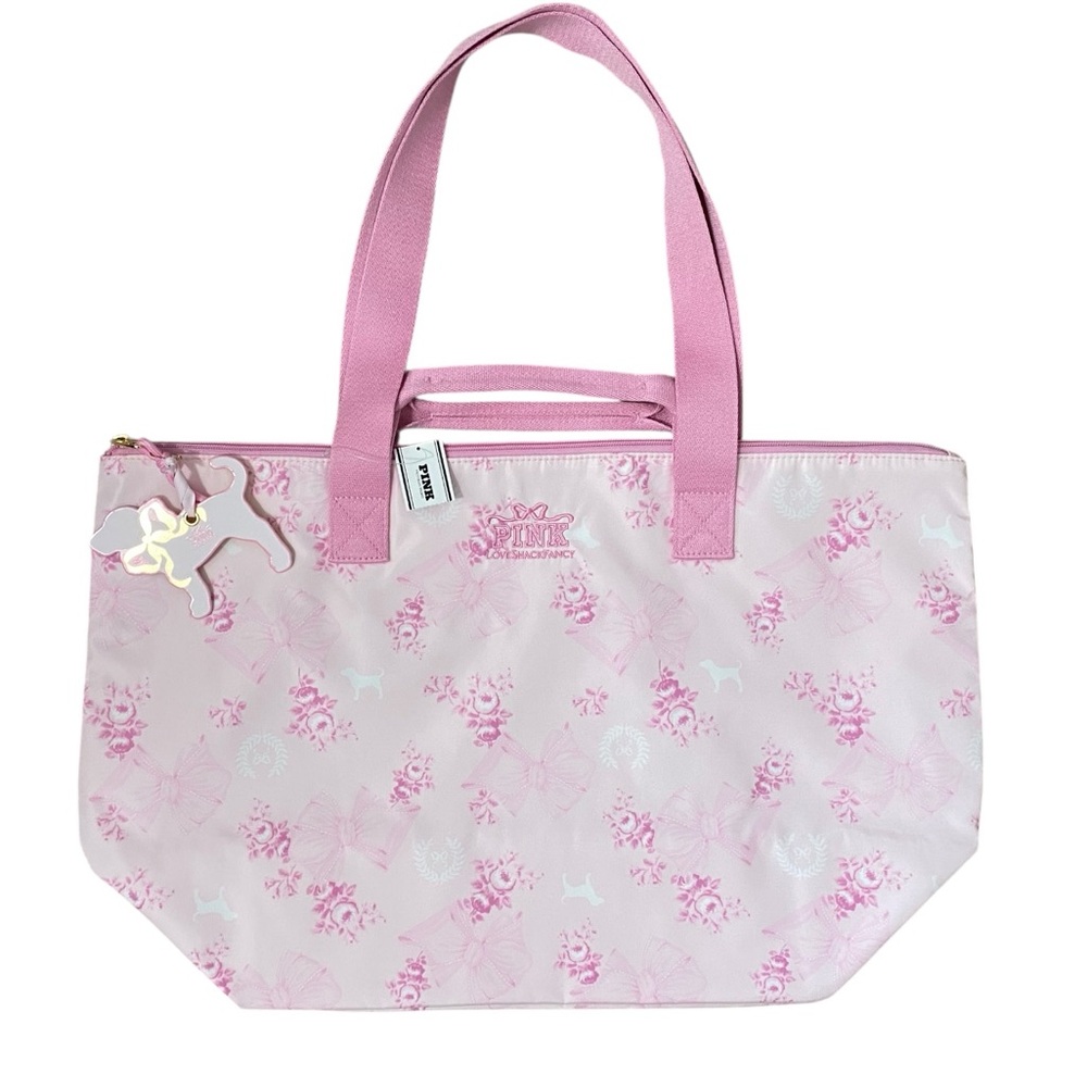 NWT LoveShackFancy VS Pink Tote Bag Limited Edition - Picture 6 of 8